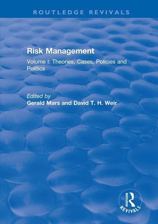 Routledge Revivals - Risk Management - cover