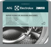 Reiniger Super Clean wasmachine ontvetter 2x 50 gr wasmachinereiniger Aeg Electrolux Zanussi