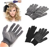 Krultang Handschoenen - Warmte Handschoen voor stijltang - Styling Haaraccessoires - Grijs - 1 paar