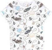Ducky Beau - T-shirt Whale Print - Maat 68