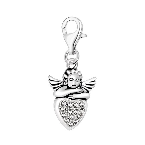 Foto: Hart hondenpoot bedel zwarte zirkonia bedels voor armband pawn bead zilverana geschikt voor alle bekende bedel armbanden 925 zilver moederdag