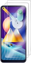 HB Glas Geschikt voor Samsung Galaxy A21S Screenprotector Glas Gehard Tempered Glass - 2 Stuks