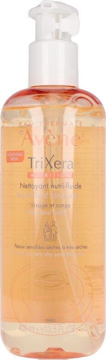 Avène - Shower gel for very dry and sensitive skin TriXera (Nutri Fluid Cleanser) 400 ml - 400ml