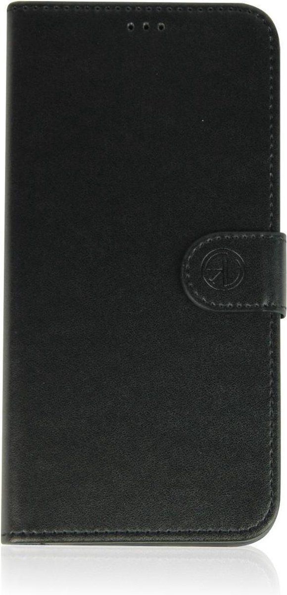 Leren Book Case iPhone 6S Plus + gratis protector Zwart