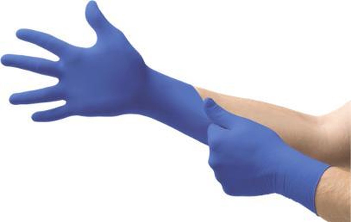150st. Sterke kwalitatieve Klinion nitrile wegwerphandschoenen - small -  blauw -... | bol