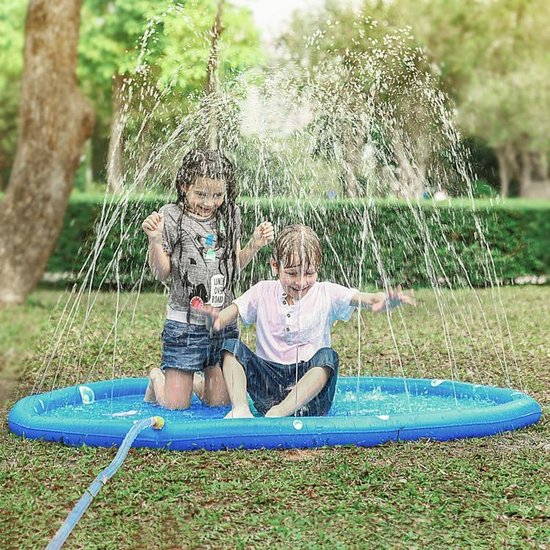 Waterspeelmat groot 170 cm | Speelmat met fontein | Waterpret voor kinderen  |... | bol.com