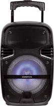 OMEGA OG83B Bluetooth Party speaker en Karaoke speaker 20W met microfoon en discoverlichting zwart