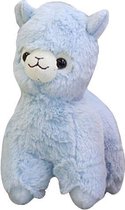 Alpaca pluche knuffel blauw 25cm | Lama Plush Toy | Speelgoed Knuffeldier voor kinderen jongens meisjes | Cadeau Kado | Dierentuin Dieren Knuffeltje | Extra zacht en lief