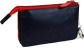 Massi Miliano  Sleutel-etui  Nappa Leer Zwart/rood - (A1-05-B-(6+36) -