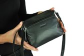 Buono Leather Crossbody Dubai - Zwart