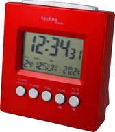 Radio gestuurde wekker - Datum en temperatuur - Technoline  WT 228 Rood
