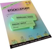 Stick and Study – Italiaans leren met sticky notes! - 50 vel - NEDERLANDS / ITALIAANS - Food editie -