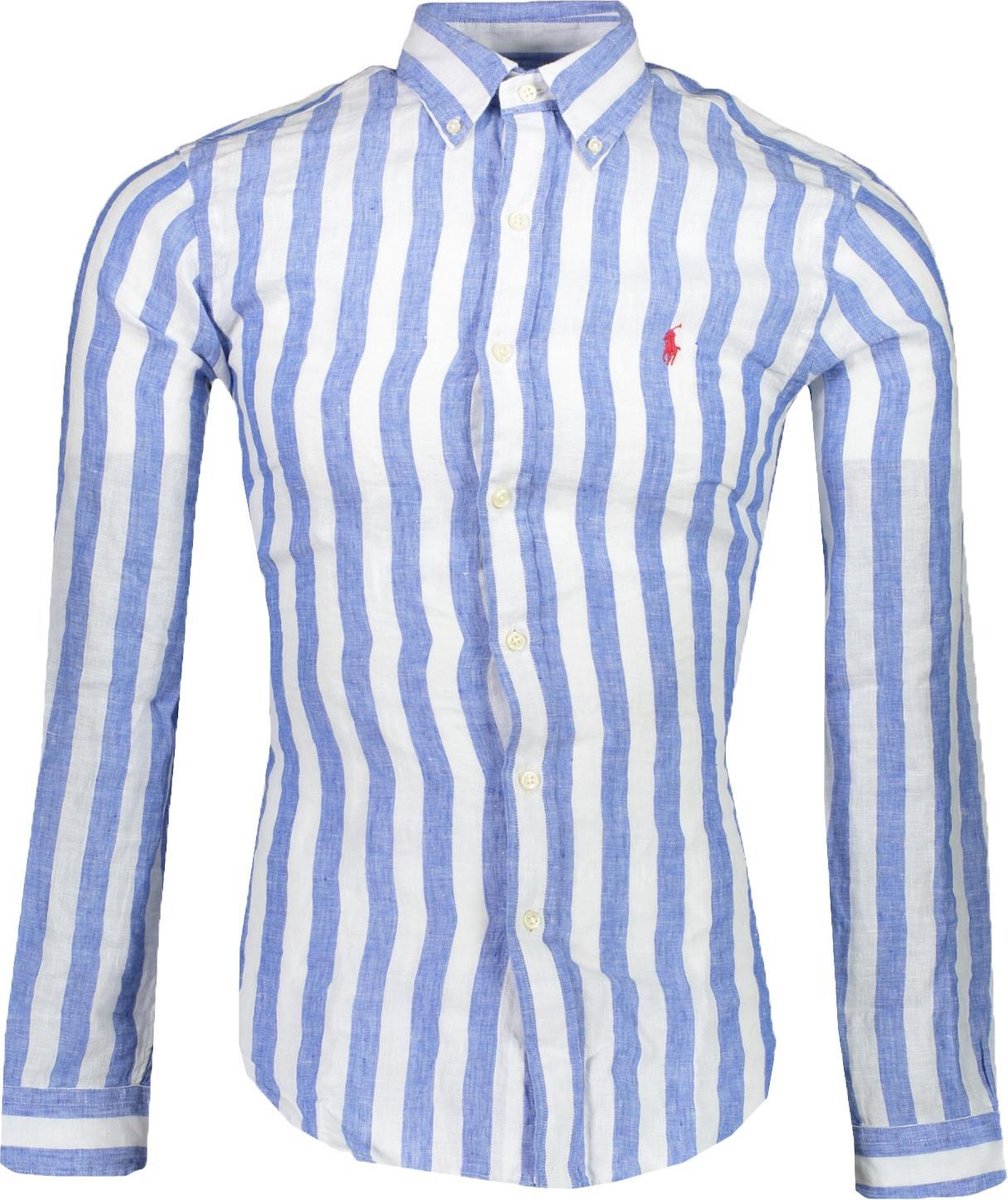 Polo Ralph Lauren Overhemd Blauw Getailleerd - Maat S - Heren - Lente/Zomer  Collectie... | bol.com