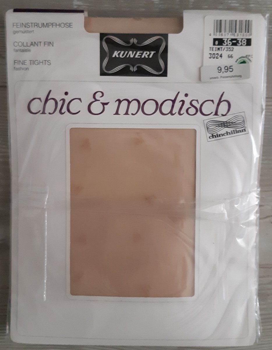 Kunert fantasie panty maat 36/38 kleur teint