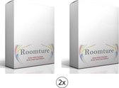 2 stuks Roomture - Jersey stretch - hoeslaken 90 x 200 / 210 cm - wit