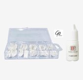 Nail Tips French Manicure Benefit Set - French Manicure Tips + Nail Glue 3ML - Marché professionnel