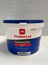 Trimetal | Magnacryl Velours - Binnen - 2.5L - Wit