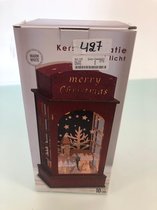 Decoratieve opstelling - kerst - van hout met licht