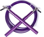 Springtouw Set Volwassenen - Crossfit jump rope - Ultimate Speedrope - paars -