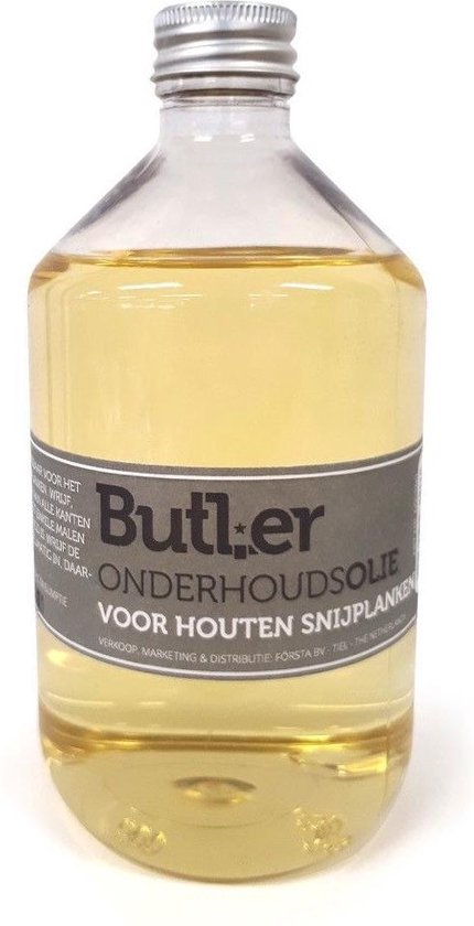 Butler Olie voor houten snijplanken fles 500 ml cadeau geven