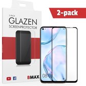 2-pack BMAX geschikt voor de Glazen Screenprotector Huawei P40 Lite Full Cover Glas / Met volledige dekking / Beschermglas / Tempered Glass / Glasplaatje