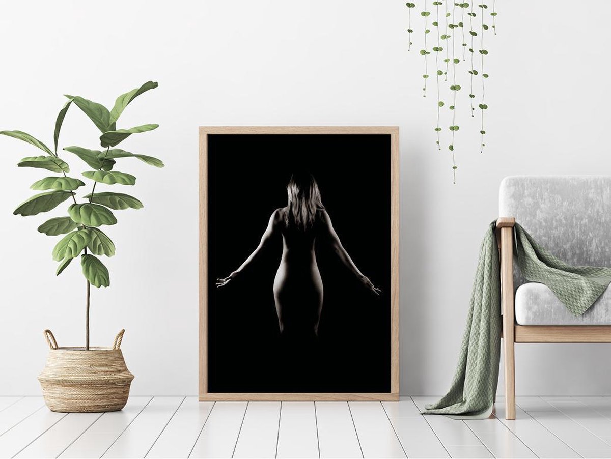 Sexy Vrouw - blote dame Poster – elegante vrouw - wanddecoratie - 50x70 cm  vrouwen... | bol.com