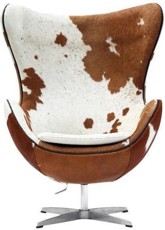 Egg stoel | Koeienhuid | Design | Zenaida | bol.com