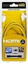 HDMI-kabel 4K Ultra HD, verguld, HighSpeed ​​Ethernet, 3,0 m EAXUS