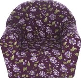 Peuterstoeltje-Kinderfauteuil Flowers Purple