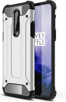 OnePlus 8 Hoesje - Armor Hybrid - Zilver