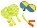 Plastic tennis set met soft bal + Catch Ball Set en Springtouw 3 in 1