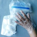 Handschoenen Wegwerp- Gloves powder free disposablos free -100 st-Wit Maat L- (plastic)