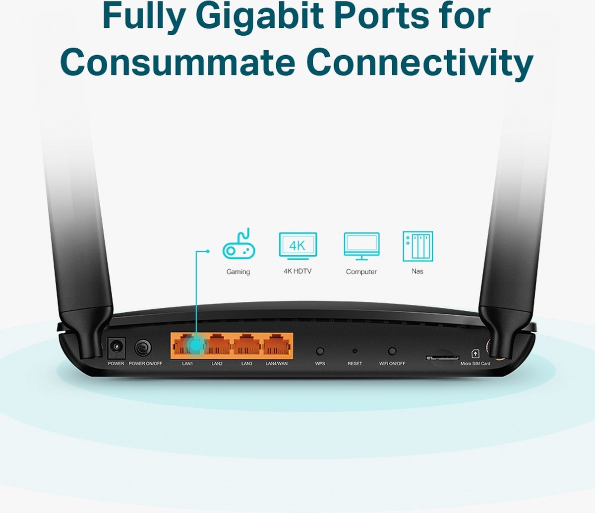 TP-Link Archer MR600 - 4G Router - 1200 Mbps - Zwart – foto 2