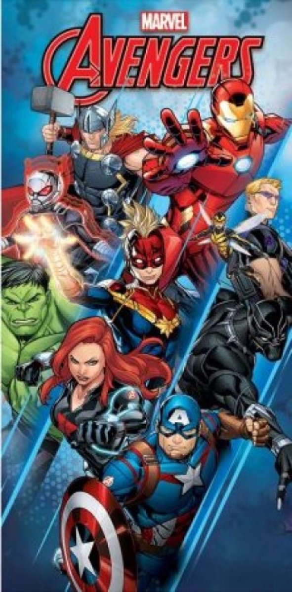 Serviette De Plage Avengers Marvel Pour Enfants - 140x70 Cm Microfibre Douce, Séchage Ultra Rapide, Idéale Piscine Et Plage