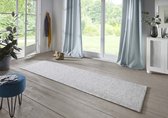 Effen loper Fineloop Comfort - lichtgrijs 80x450 cm