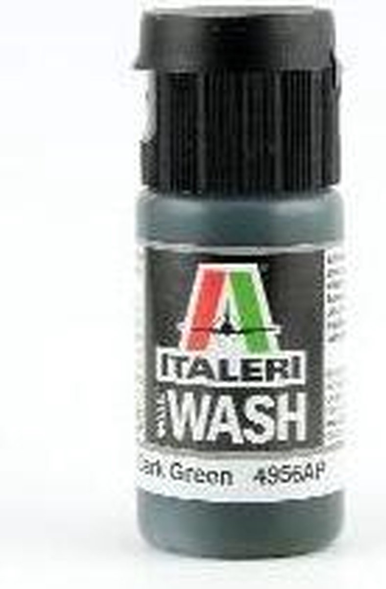 Italeri Dark Green Acrylic Model Wash (Ita4956ap) modelbouwsets hobbybouwspeelgoed voor kinderen modelverf en accessoires