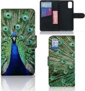 Wallet Case Geschikt voor Samsung Galaxy A41 GSM Hoesje Pauw