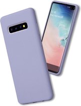 Siliconen telefoonhoesje geschikt voor Samsung Galaxy S10 Hoesje Lavendel