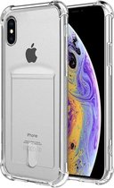 YPCd® Apple iPhone XS MAX Pasjeshouder - Shock Case Transparant