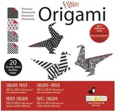 Fridolin Origami Dino Vouwen 20 X 20 Cm 20 Stuks Multicolor