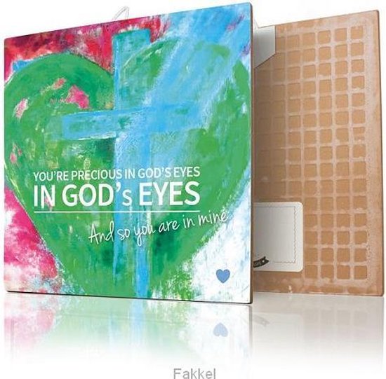 Tegel 15x15cm you re precious in gods eyes bol