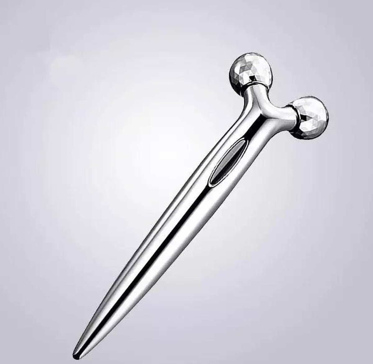 Goedkoopste LOUZIR Face Roller - Gezicht Roller - Anti Rimpel - Anti Onderkin - Massage - Grijs Zilver - 3D Face Lift - Massager - Hoge Kwaliteit