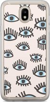 Samsung J5 2017 hoesje siliconen - Eyes on you | Samsung Galaxy J5 2017 case | multi | TPU backcover transparant