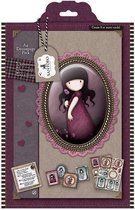 Gorjuss: A4 Decoupage Pack - Santoro Tweed - Pink Poppy (GOR 169120)