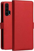 DZGOGO MILO-serie PC + PU horizontale flip lederen case voor Huawei Honor 20 pro, met houder en kaartsleuf en portemonnee (rood)