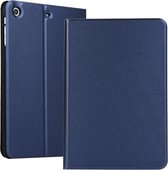 Universal Spring Texture TPU beschermhoes voor iPad Mini 1/2/3, met houder (donkerblauw)