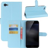 Voor Vivo X9s Plus Litchi Texture horizontale flip lederen tas met houder & kaartsleuven & portemonnee (blauw)