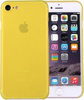 Voor iPhone 8 & 7 Ultradunne Superlight transparante PP beschermhoes (geel)