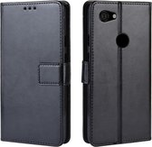 Retro Crazy Horse Texture horizontale flip lederen tas voor Google Pixel 3 lite, met houder & kaartsleuven & fotolijst (zwart)