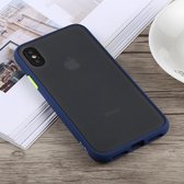 TOTUDESIGN Gingle Series schokbestendige TPU + pc-hoes voor iPhone X / XS (blauw)